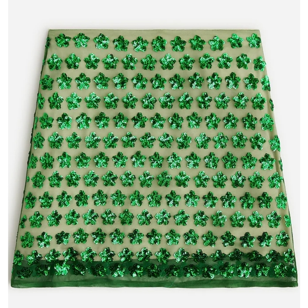 J.Crew Collection limited-edition floral sequin mini skirt